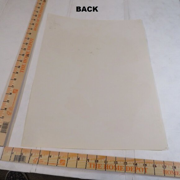 Vintage Duck with umbrella in the Rain Poster 1980s Laminated Cute Duckling - Picture 2 of 4